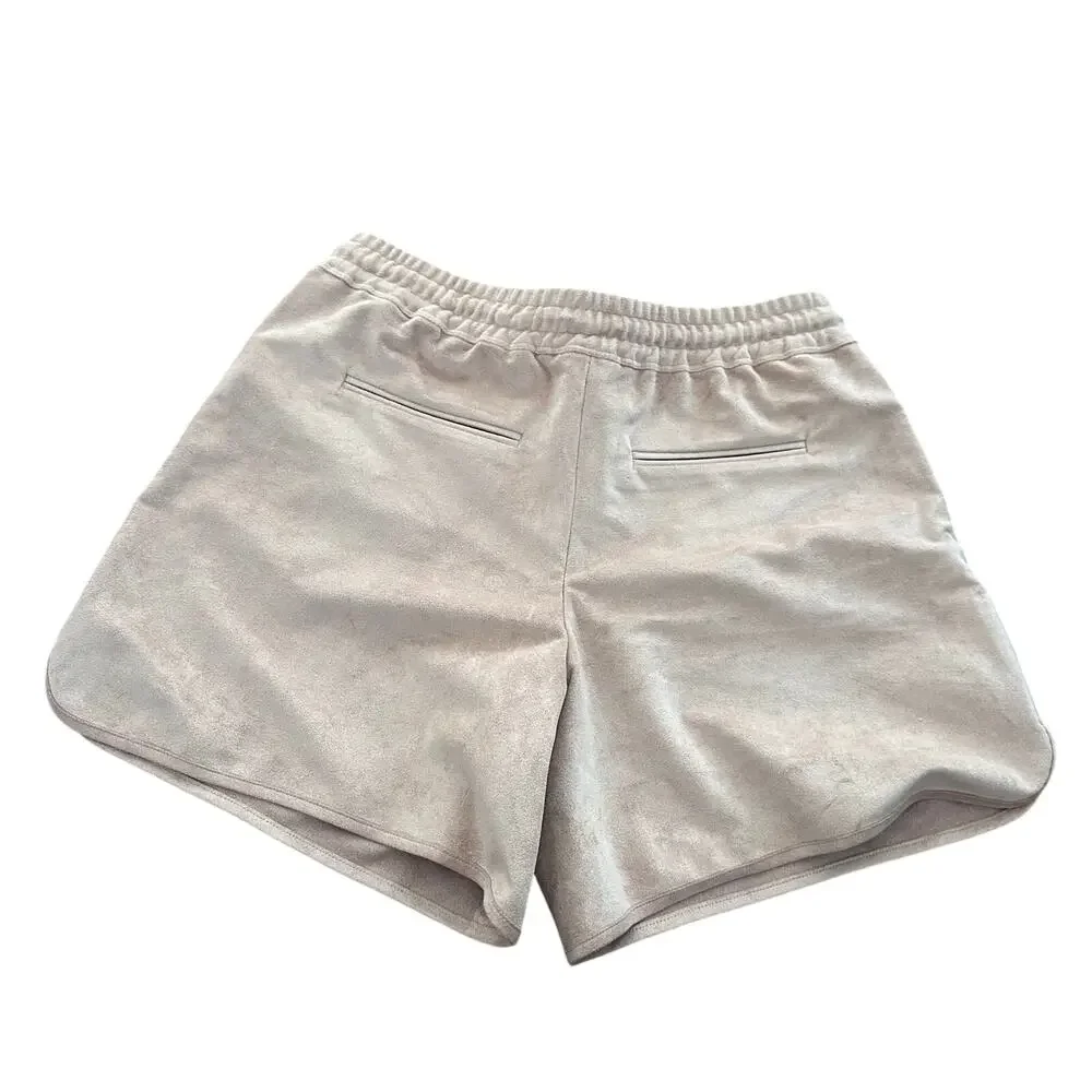 Club Monaco Tan Tulsie Suede Shorts Size 4